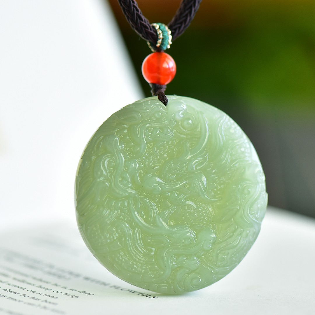 Jewelry & Watches Sp Z Oo Janów Lubelski - Kalung Liontin Naga Giok Batu Nephrite