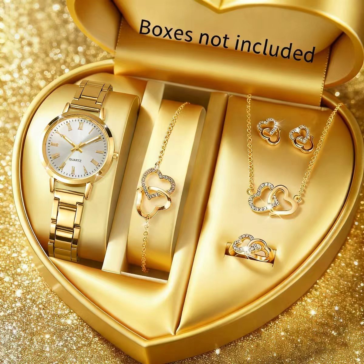 Jewelry Box Watches Bracelets - 6 Buah Jam Tangan Kuarsa Wanita