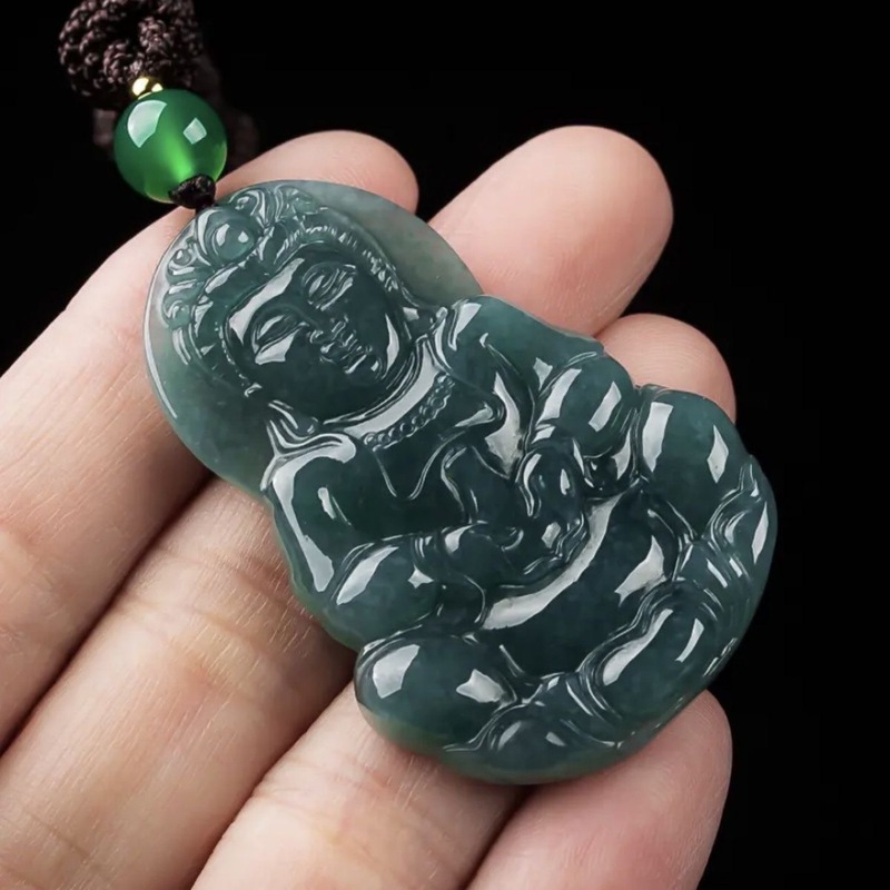 Jewelry & Watches Bench - Liontin Guanyin Buddha asli kelas A,