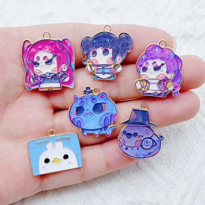 Drop Earrings - 10 Buah Liontin Anime Kartun Tetesan