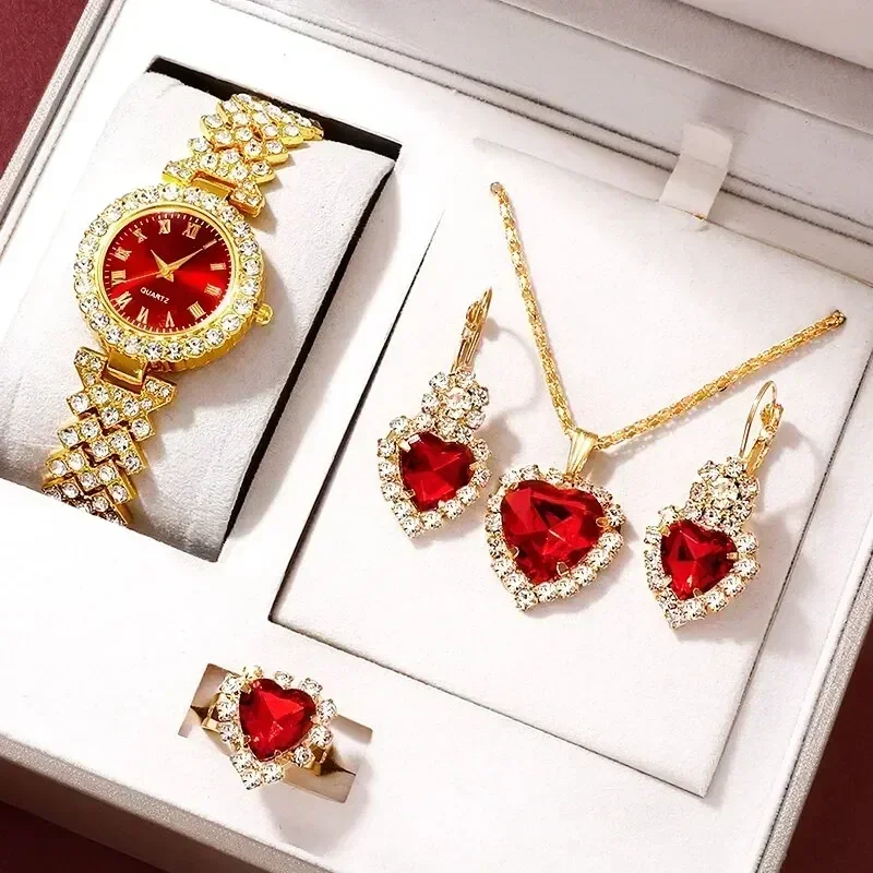Jewelry Clasp Watches - Jam Tangan Mewah Emas Wanita Cincin