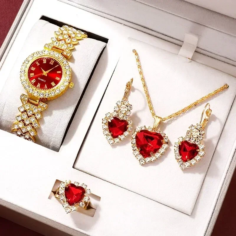 Jewelry Like Watches - Jam tangan mewah emas wanita, Set