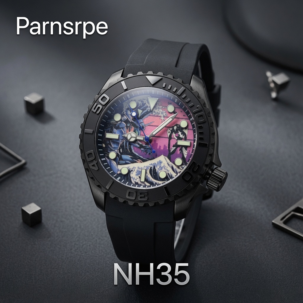 Cartier Watch Santos - Parnsrpe C NH35 Jam Tangan Penyelam