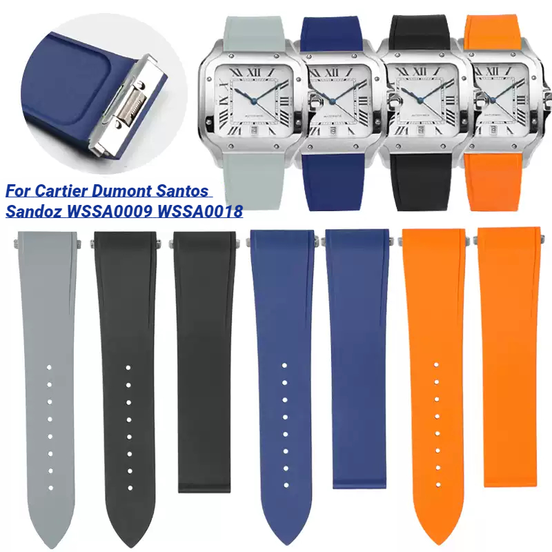 Cartier Watch Santos - 18.5Mm 21Mm Logam Rilis Cepat untuk