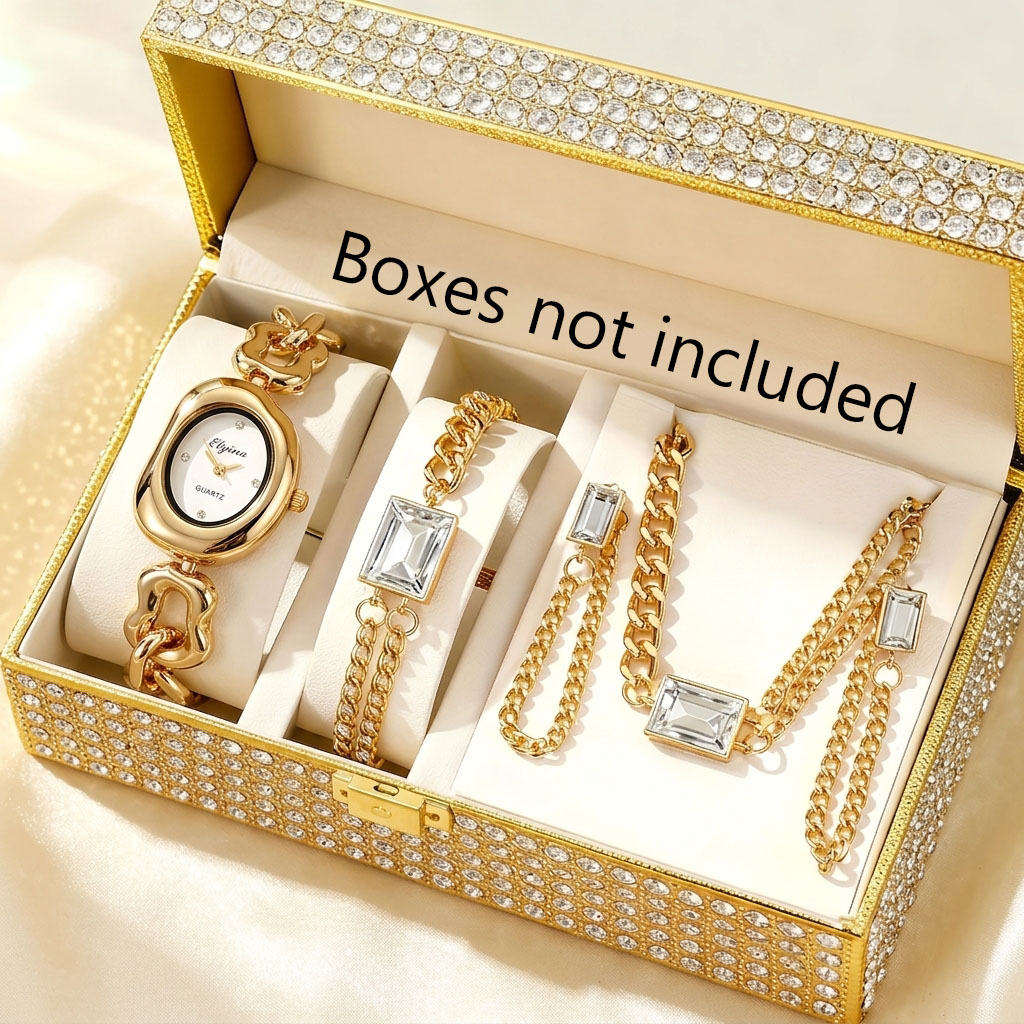 Jewelry Box Watches Bracelets - 5PCS Set Perhiasan Jam Tangan Wanita