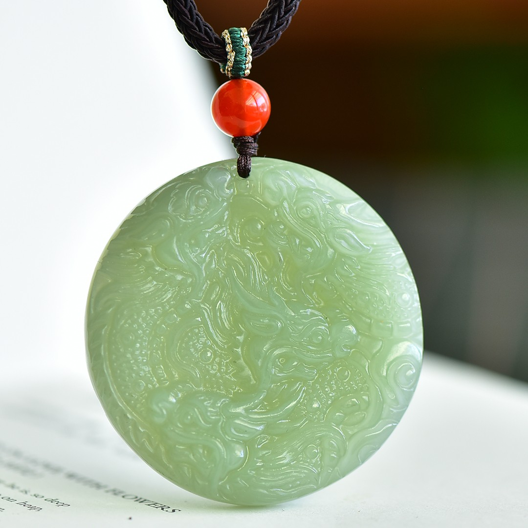 Kalung Liontin Naga Giok Batu  - Jewelry & Watches Sp Z Oo Janów Lubelski ulasan dan harga