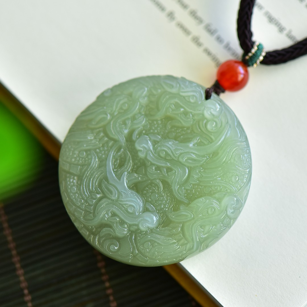 Kalung Liontin Naga Giok Batu  - Jewelry & Watches Sp Z Oo Janów Lubelski ulasan dan harga