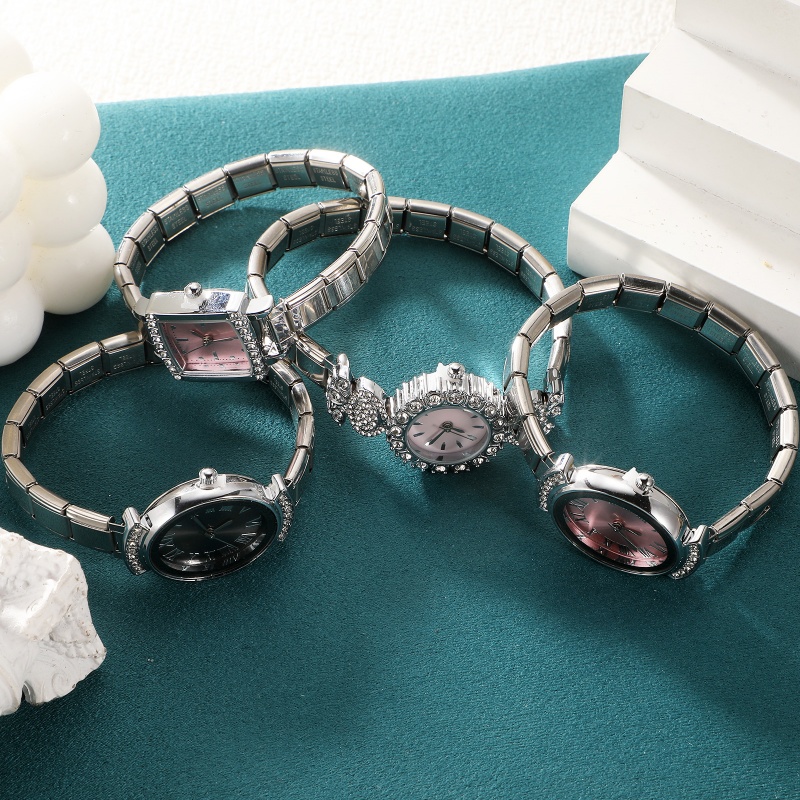 Jam Tangan Modis Konektor Baja - Jewelry Making Watches ulasan dan harga