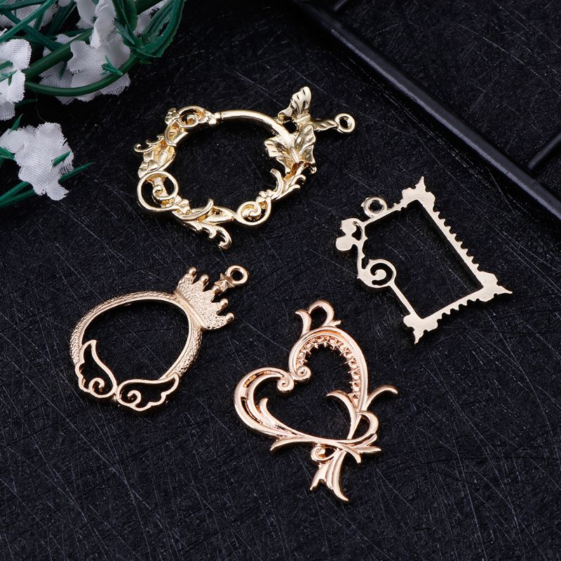 4 Pcs Logam Bingkai Antik Inda - Jewelry Making Watches ulasan dan harga
