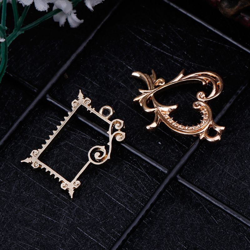 4 Pcs Logam Bingkai Antik Inda - Jewelry Making Watches ulasan dan harga