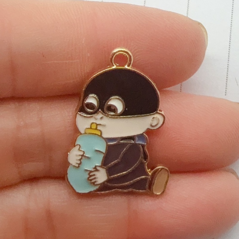 10 buah liontin kartun minyak  - Drop Earrings ulasan dan harga