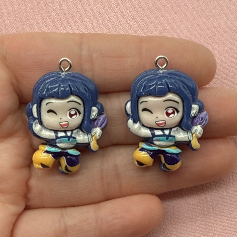 10 buah liontin kartun resin,  - Drop Earrings ulasan dan harga