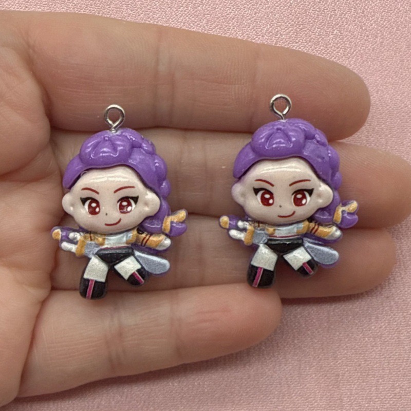 10 buah liontin kartun resin,  - Drop Earrings ulasan dan harga