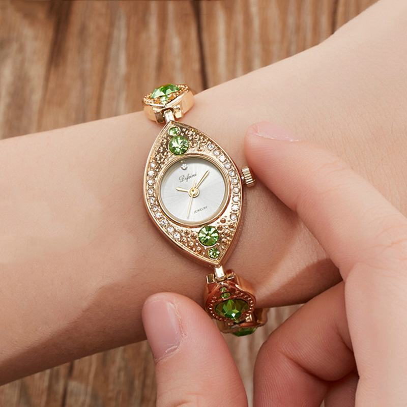 Jam Tangan Gelang Wanita Mewah - Jewelry Clasp Watches ulasan dan harga