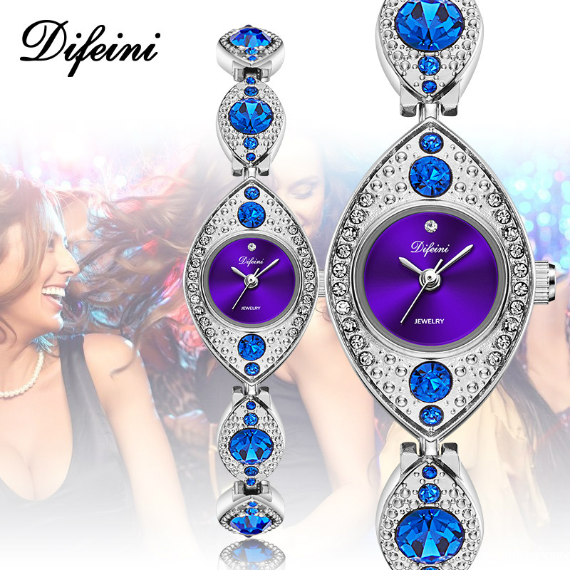Jam Tangan Gelang Wanita Mewah - Jewelry Clasp Watches ulasan dan harga