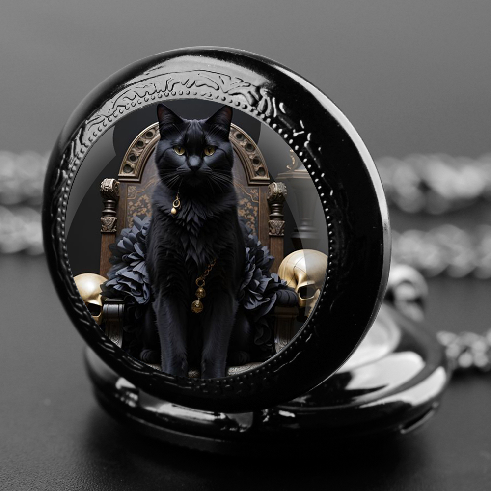 Kalung Jam Saku Kuarsa Kucing  - King'S Jewelry Watches ulasan dan harga