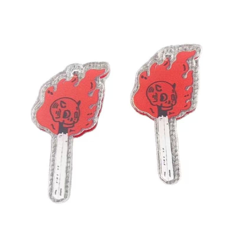 10 buah liontin tengkorak akri - Drop Earrings ulasan dan harga