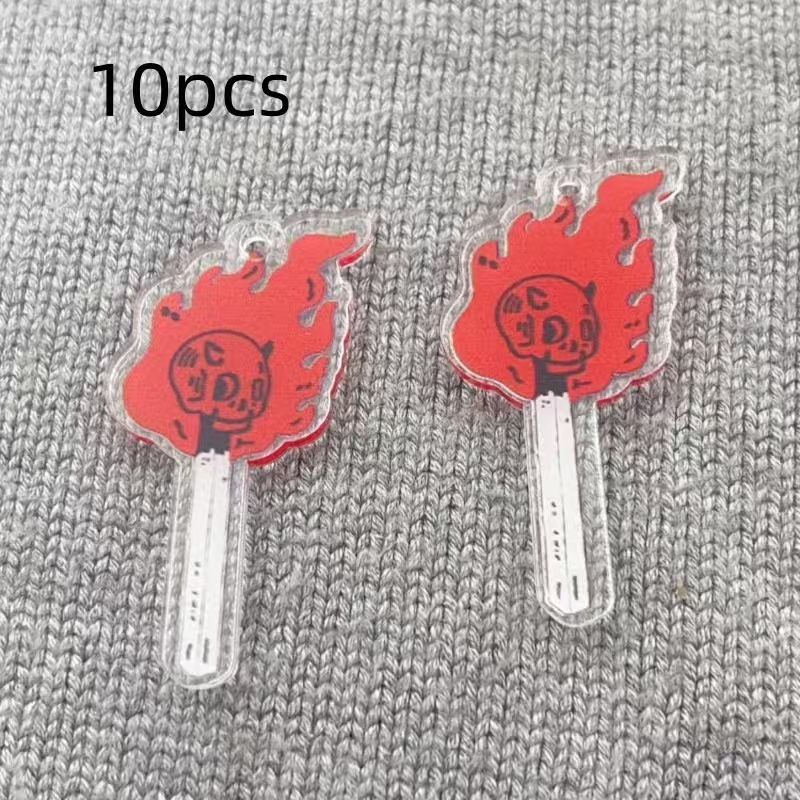 10 buah liontin tengkorak akri - Drop Earrings ulasan dan harga