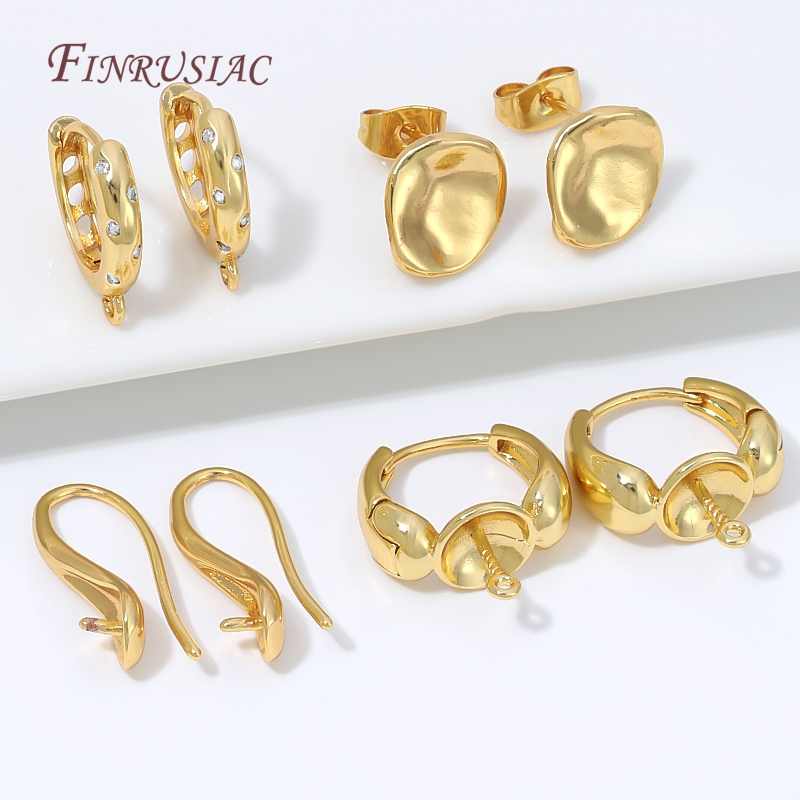 Kancing Anting Huggie Berlapis - Drop Earrings ulasan dan harga