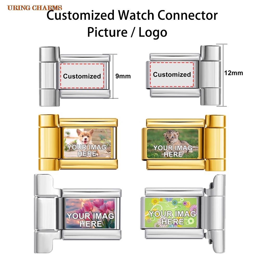 1 Pasang Logo Gambar Konektor  - Jewelry Making Watches ulasan dan harga