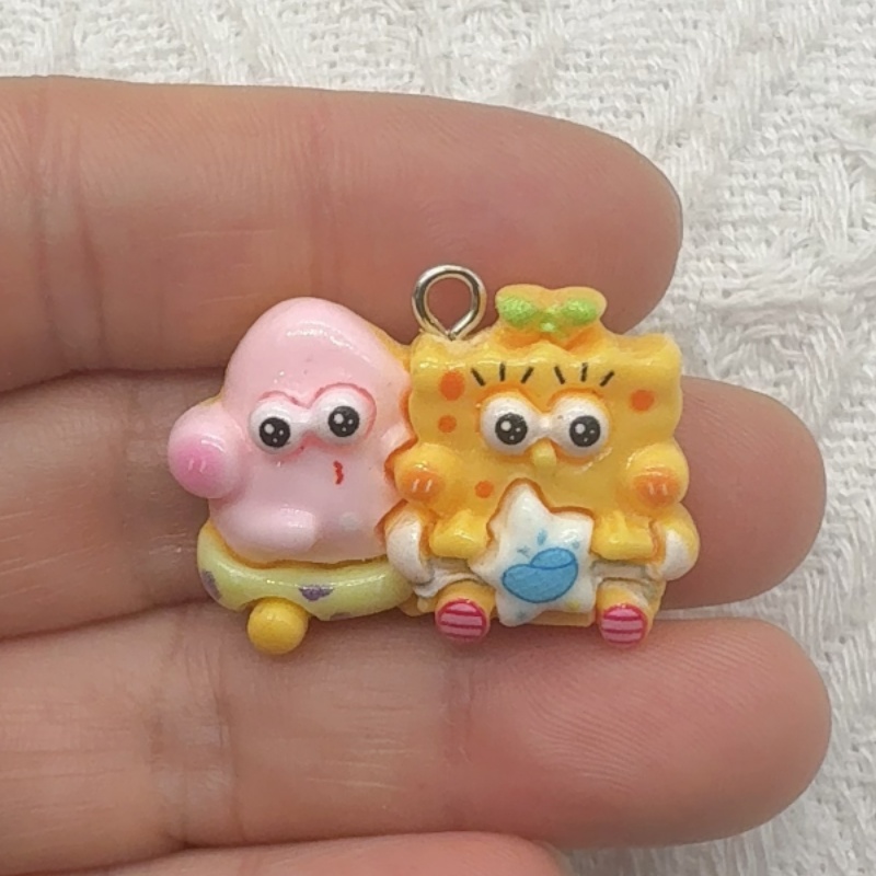 10 buah liontin resin kartun,  - Drop Earrings ulasan dan harga