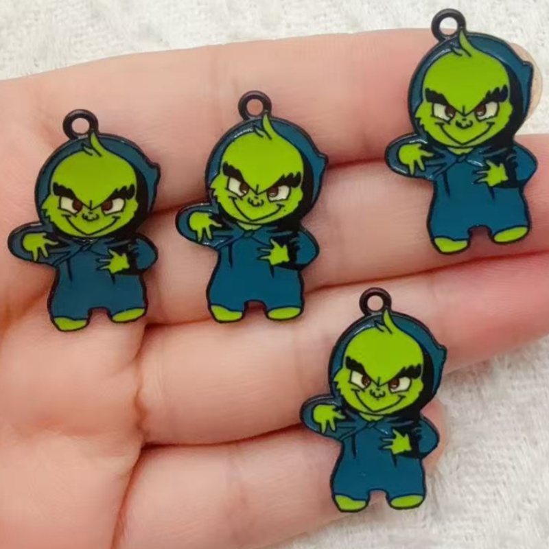 10 buah liontin Natal kartun b - Drop Earrings ulasan dan harga