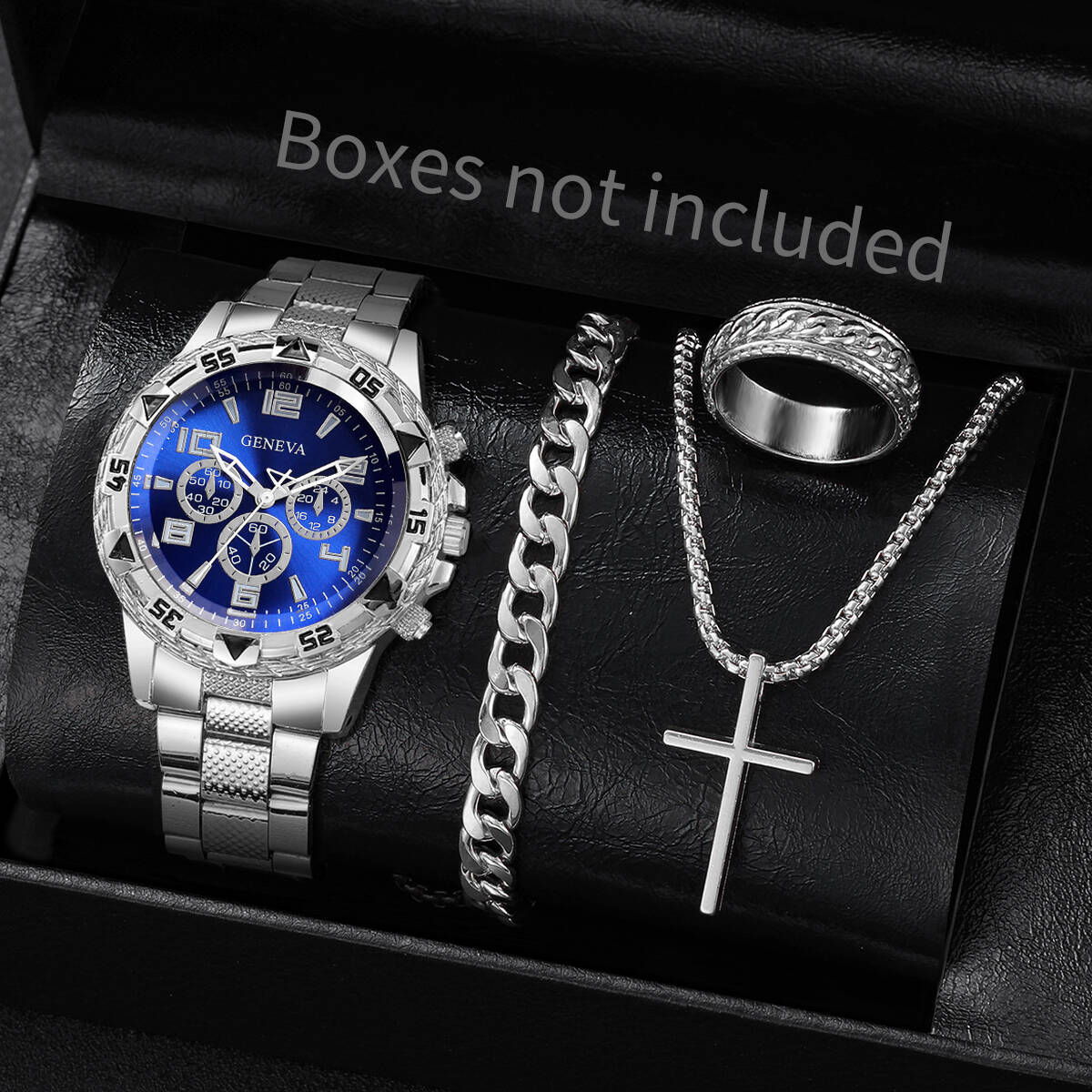 4 Buah/Set Jam Tangan Bisnis P - Jewelry Box Watches Bracelets ulasan dan harga