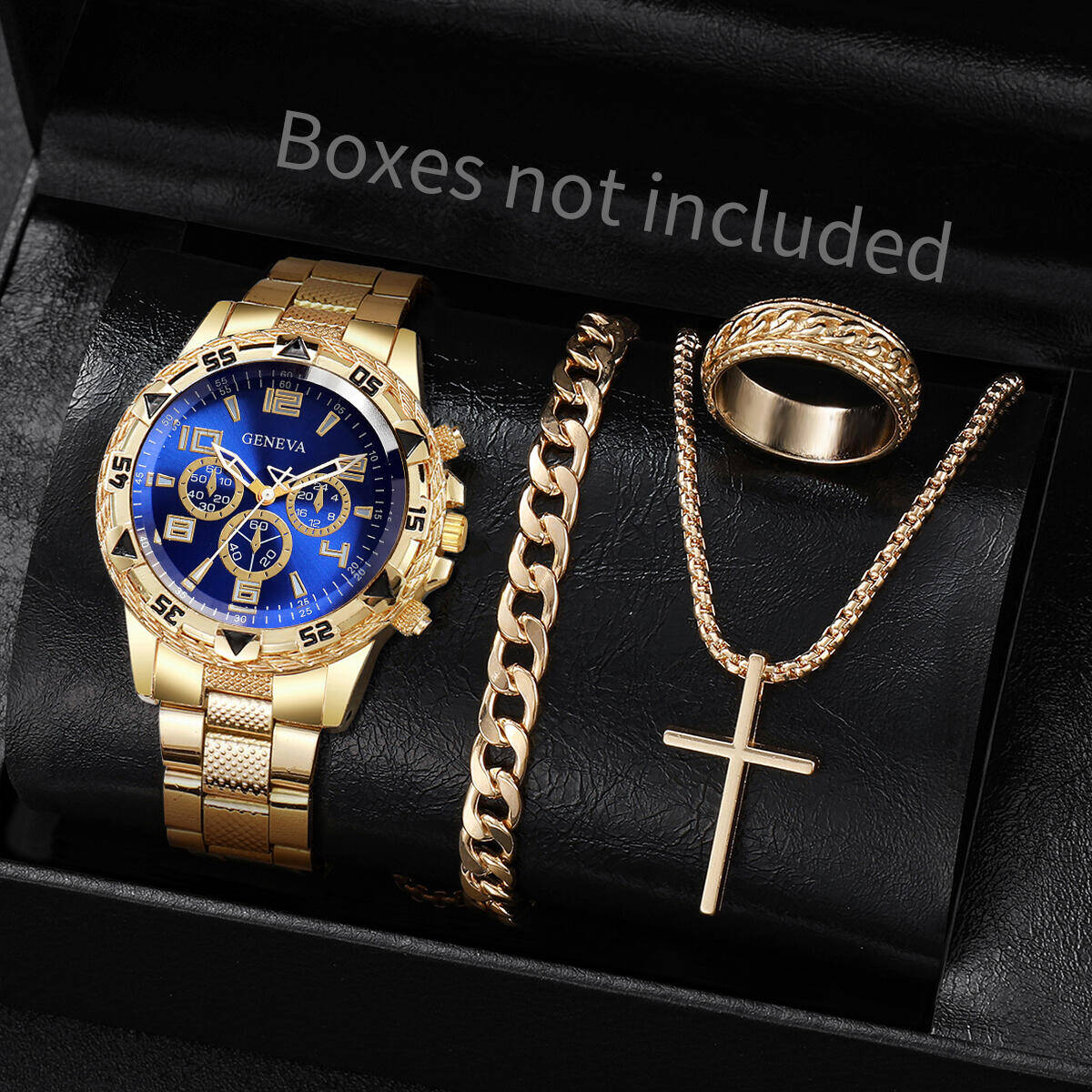 4 Buah/Set Jam Tangan Bisnis P - Jewelry Box Watches Bracelets ulasan dan harga