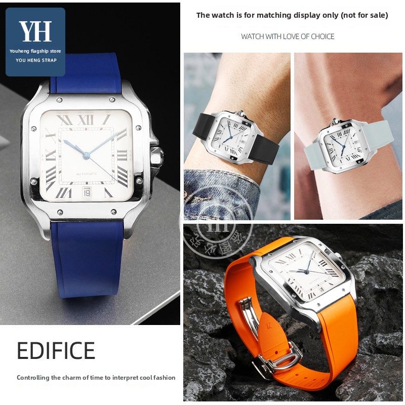 18.5Mm 21Mm Logam Rilis Cepat  - Cartier Watch Santos ulasan dan harga