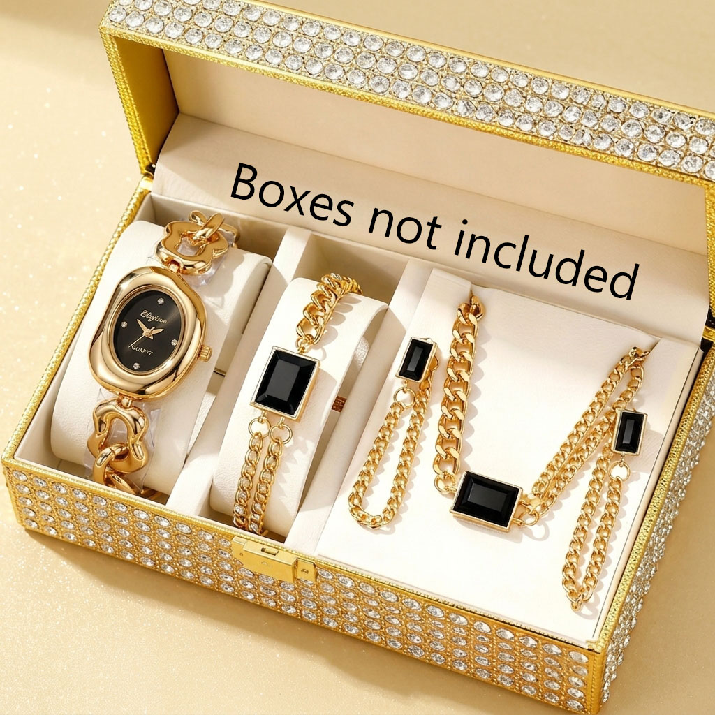 5PCS Set Perhiasan Jam Tangan  - Jewelry Box Watches Bracelets ulasan dan harga