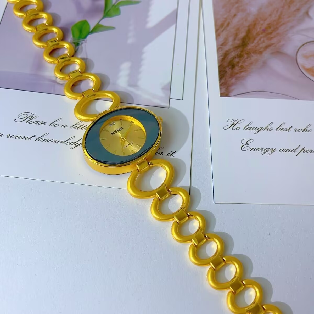 Jam Tangan Berlapis Emas 24K A - Jewelry Clasp Watches ulasan dan harga