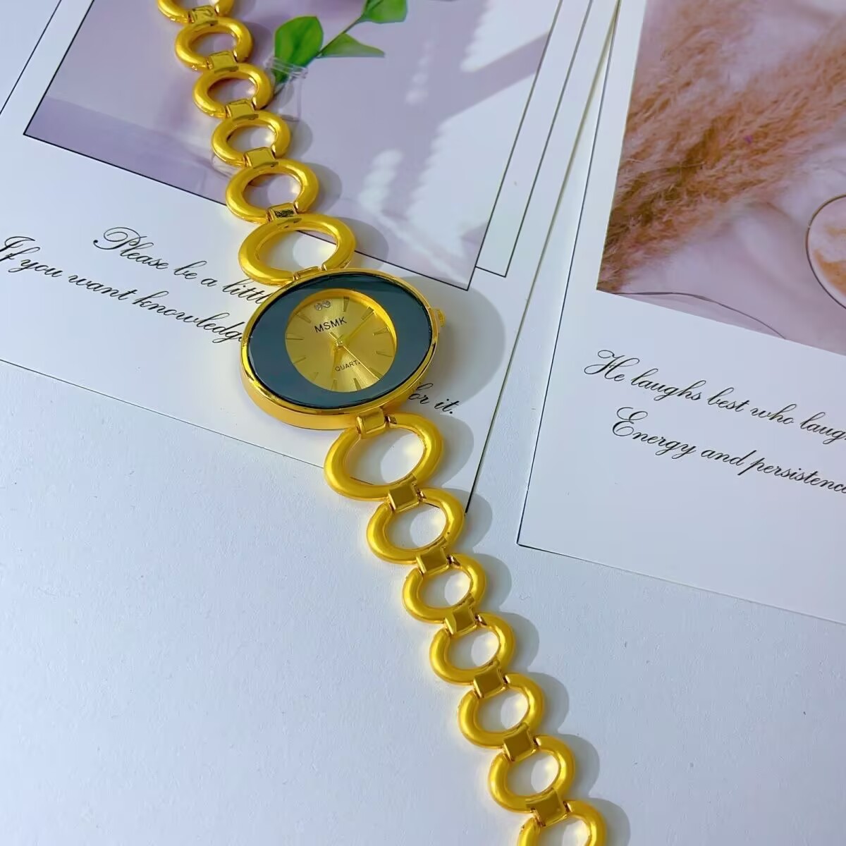 Jam Tangan Berlapis Emas 24K A - Jewelry Clasp Watches ulasan dan harga